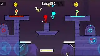 Red And Blue StickMan 2 Level - 30 Android Gameplay