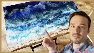 🌊 TUTO R&Eacute;SINE EPOXY / Table ocean - COMMENT FAIRE DES VAGUES ET DE L'&Eacute;CUME AVEC LA R&Eacute;SINE ?