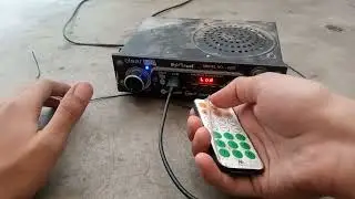 Bt MP3 player 220v ko 5v battery se on Kiya!! MP3 ko 5v se chalaya #like #share #subscribe