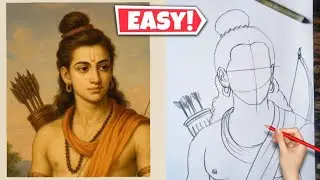 How to draw Lord Ram drawing | Lord Ram pencil drawing