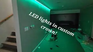 Custom made LED lighting Crown Molding