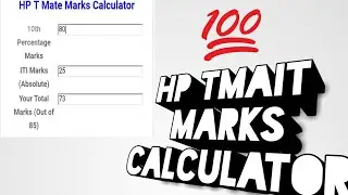 HP Electricity board Tmait vacancy marks calculator😀