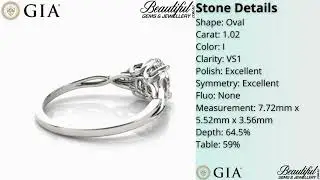 1ct Oval Diamond Ring with Traditional Celtic Knot Design