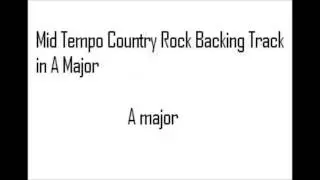 Mid Tempo Country Rock Backing Track In A ma (Major) With Chord Changes