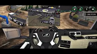Off-road sand transport on a tipper truck (MAN) || construction simulator 3