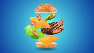 Burger Visual Animation 🍔 | Motion Design #burger #animation #food 