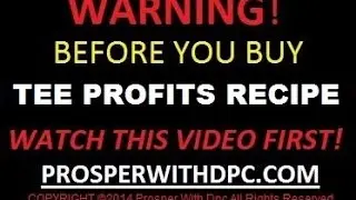 Tee Profits Recipe - Scam Warning - Tee Profits Recipe