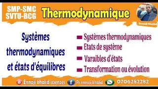 Systèmes thermodynamiques et états d'équilibres