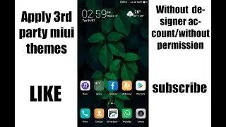 how to apply miui 3rd party themes without designer account/permission