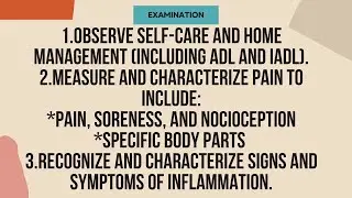 Examination In Supervised Clinical Practice||Part 5||Self-care And Home Management