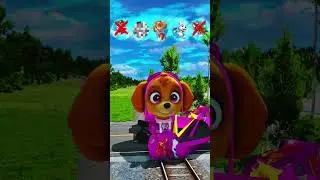 Cursed Paw Patrol Trains VS Big and Small Cringe McQueen Cars: Who wins? - BeamNG.drive