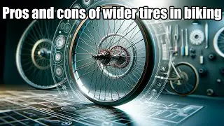 Wider bike tires on a bike: benefits and drawbacks