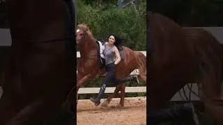 Girl Horse Riding Skills #youtubeshorts #viral #horse #girl #skills
