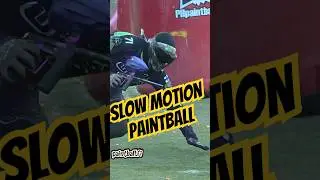 Snake dive in slow motion #shorts #paintball #speedball #paintballing