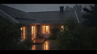 Soothing Rain Sounds with Thunder & Lightning at Night 🌙 Deep Sleep & Relaxation