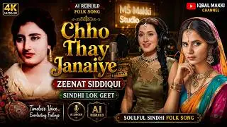Chho Thay Janaiye | Zeenat Siddiqui | Sindhi Lok Geet | AI Rebuild Folk Song