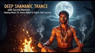 🌙 Deep Shamanic Trance with Sacred Mantras: Healing Music for Stress Relief & Higher Self Journey