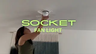 Easy Install Ceiling Light With Fan #ledlights #easyinstall #ceilingfan