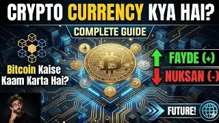 Crypto Currency Kya Hai? Complete Guide | Bitcoin Kaise Kaam Karta Hai? Fayde-Nuksan + Future!