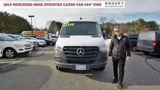 Mercedes-Benz Sprinter Cargo Van 2500 2019 года, 144 дюйма, задний привод | Видеотур с Роджером