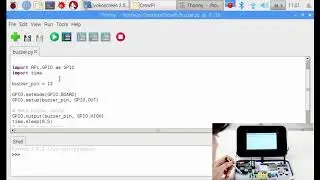 CrowPi Python Lesson 1  Using the Buzzer for alert sound or notification