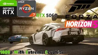 Forza Horizon 5 | RTX 5060 + Ryzen 7 5700G | 1080p Ultra &rarr; Upscaled 1440p | DLSS + Frame Gen