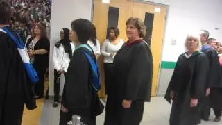 2012 South Lakes High School Graduation: The staff and student speakers come in