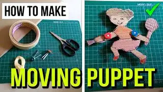 How to make a Cardboard moving puppet DIY