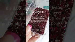 GARNET 💎 January Birthstone ⭐ LAGEM Crystal Bracelet