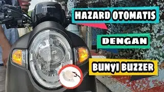 Cara buat mode hazard kedip otomatis disertai bunyi beep buzzer
