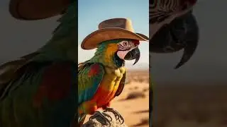 Попугай ковбой #music #parrot #попугай