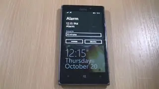 Nokia Lumia 925 Voice Type Alarm Screen