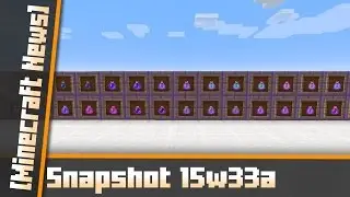 15w33a Minecraft 1.9 Snapshot - Lingering Potions and Harder Dragon!