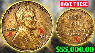 1945 Wheat Penny Worth Up To $50,000?! RARE Pennies To Look For!