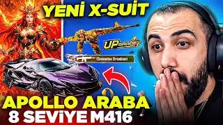 YENİ X-SUİT, 8 SEVİYE PEGASUS P90 VE AT 😱 YENİ APOLLO ARABA EFSANE RP SEZONU! | PUBG Mobile