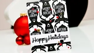 Spellbinders Happy Holidays Card