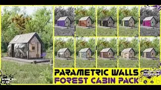 Parametric Walls - Forest Cabin Bundle