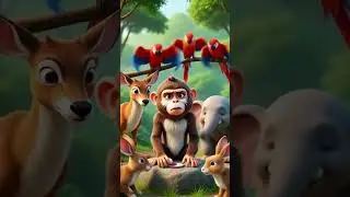 &ldquo;Monkey Doing Makeup in the Jungle!#JungleJestersCartoon#trending #foryou#funnyvideo