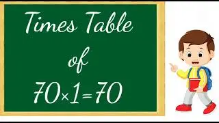 Multiplication table of 70|| Table of 70 ||Table of 70 in English||math times table