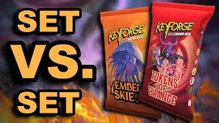 Aember Skies vs. Tokens of Change KeyForge Deck Opening!!