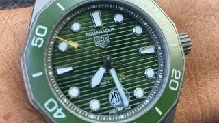 Tag Heuer Aquaracer Titanium Green Первые впечатления