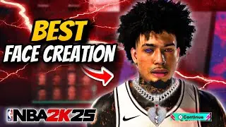 DRIPPY FACE CREATION TUTORIAL NBA 2K25! LOOK COMP + SWEATY!