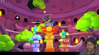 Roblox med Mini 🇳🇴OriginalYank og MiniYank utforsker Food Fight og Obbys