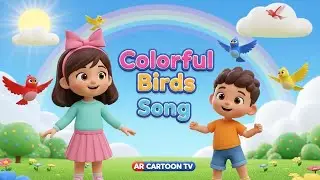 Colorful Birds Song for Kids | Learn Birds & Colors | 3D Cartoon | AR CARTOON TV