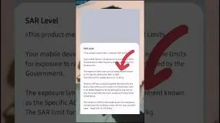 Mobile Safety Unveiled: Checking SAR Value Made Easy! 🙄 #shorts