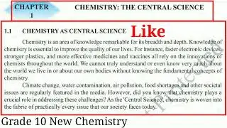 Chemistry: The Central Science | Grade 10 Chemistry Chapter 1 | 1.1 Chemistry As Central Science