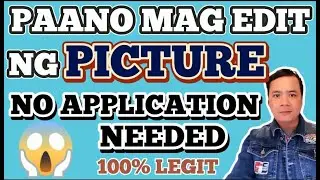 PAANO MAG EDIT NG PICTURE SA CELLPHONE | HOW TO EDIT PHOTO NO APPS NEEDED