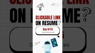How to add a clickable link in your resume - Best resume building tips #resumetips #resume #cv