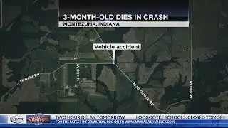 Weather-related crash in Parke County kills 3-month-old