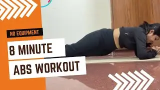 8 min abs workout with rest | Home workout | belly fat reduction 